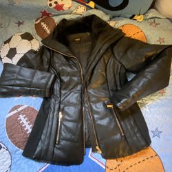 Maternity  jacket size S/M leather like in new condition