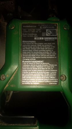 metabo 10 in. miter saw