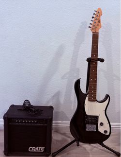 Peavey Electric Guitar with Crate Amo