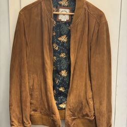Suede Bomber Jacket