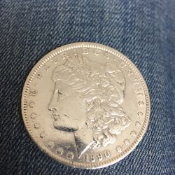 Silver Coin 1890 Morgan