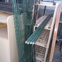 Shelves. Metal  Plastic Fiberglass 