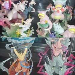 DBZ x pokemon Figuerines