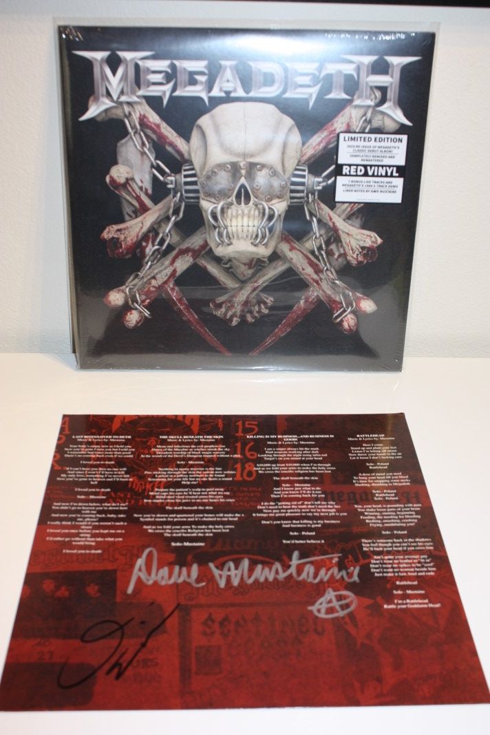 Megadeth - Killing is my business... Red Vinyl- SIGNED