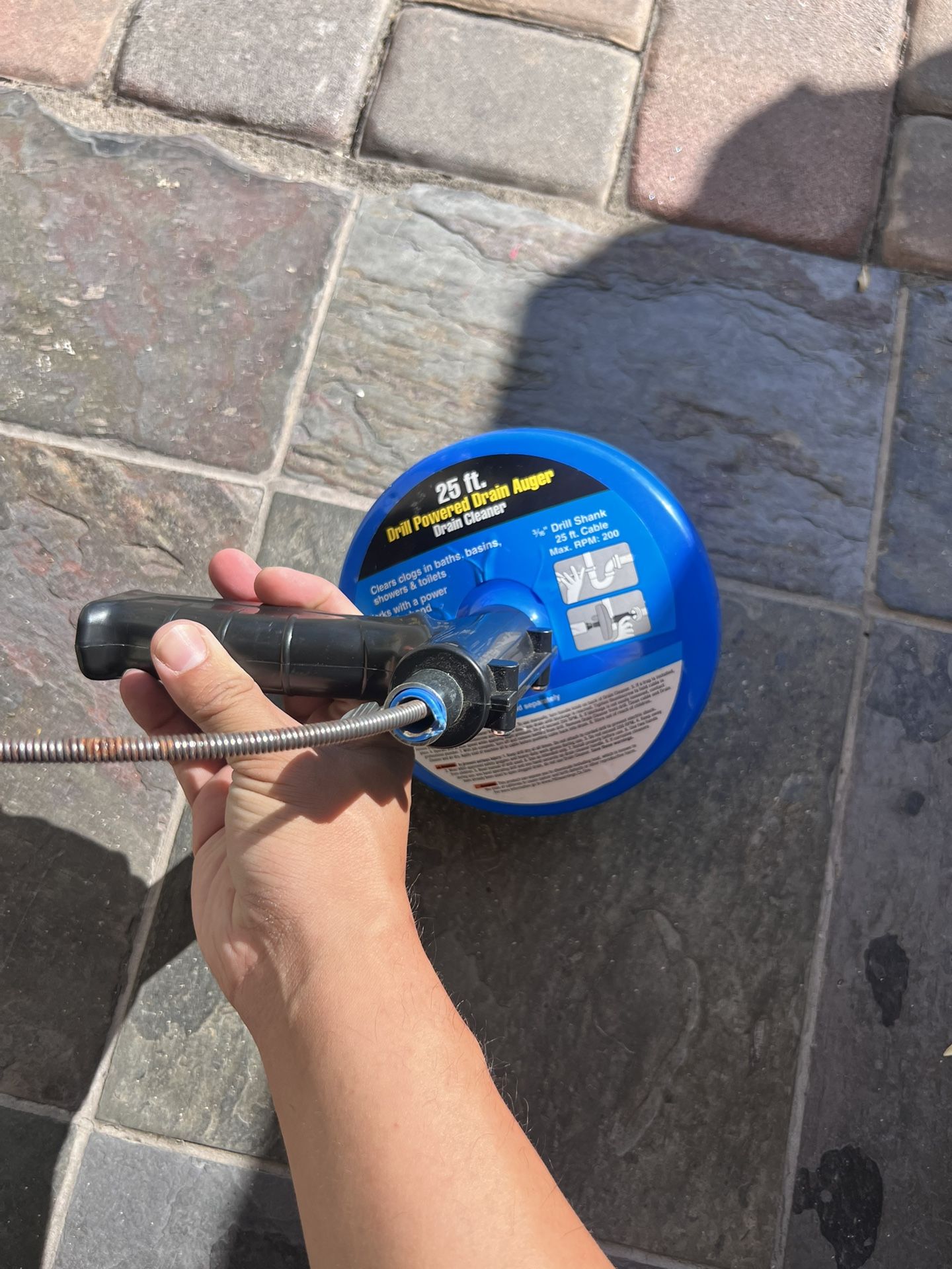 Drill Powered Drain Cleaner