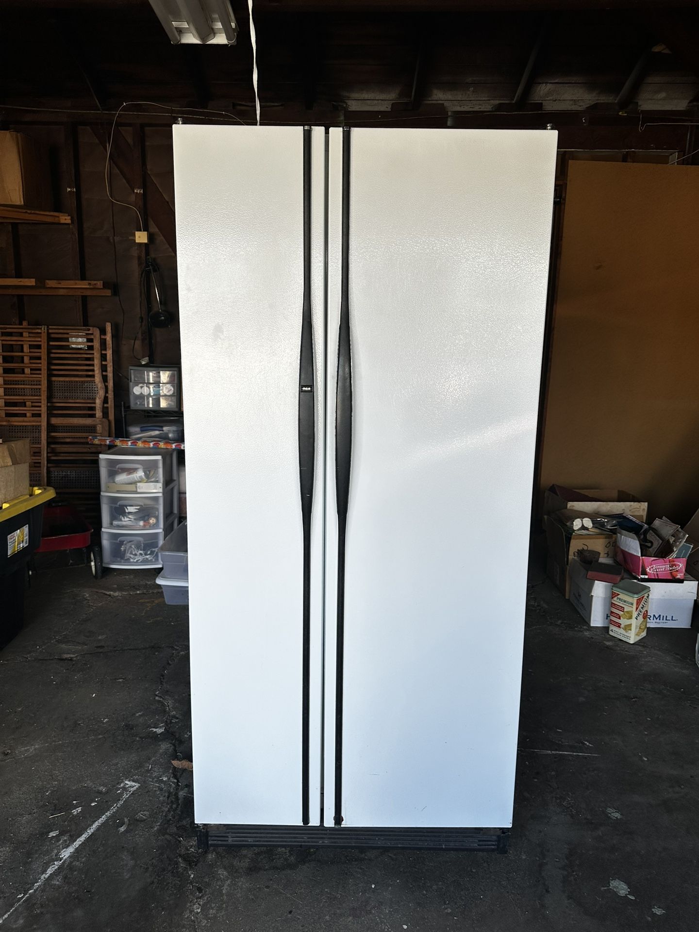 RCA side by side refrigerator freezer 