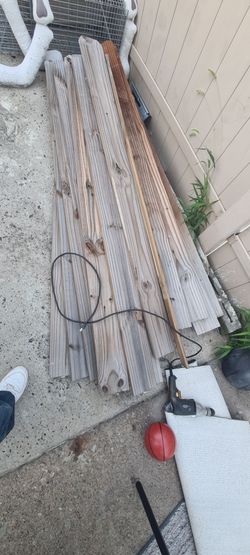 Used fence wood panel