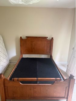 Queen bed frame - solid wood