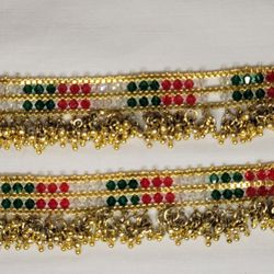 Crystal Anklets And Hair Ornament Set
