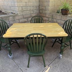Table And 4 Chairs
