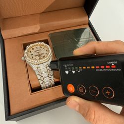 Royal oak two tone Arabic dial AP Bussdown watch