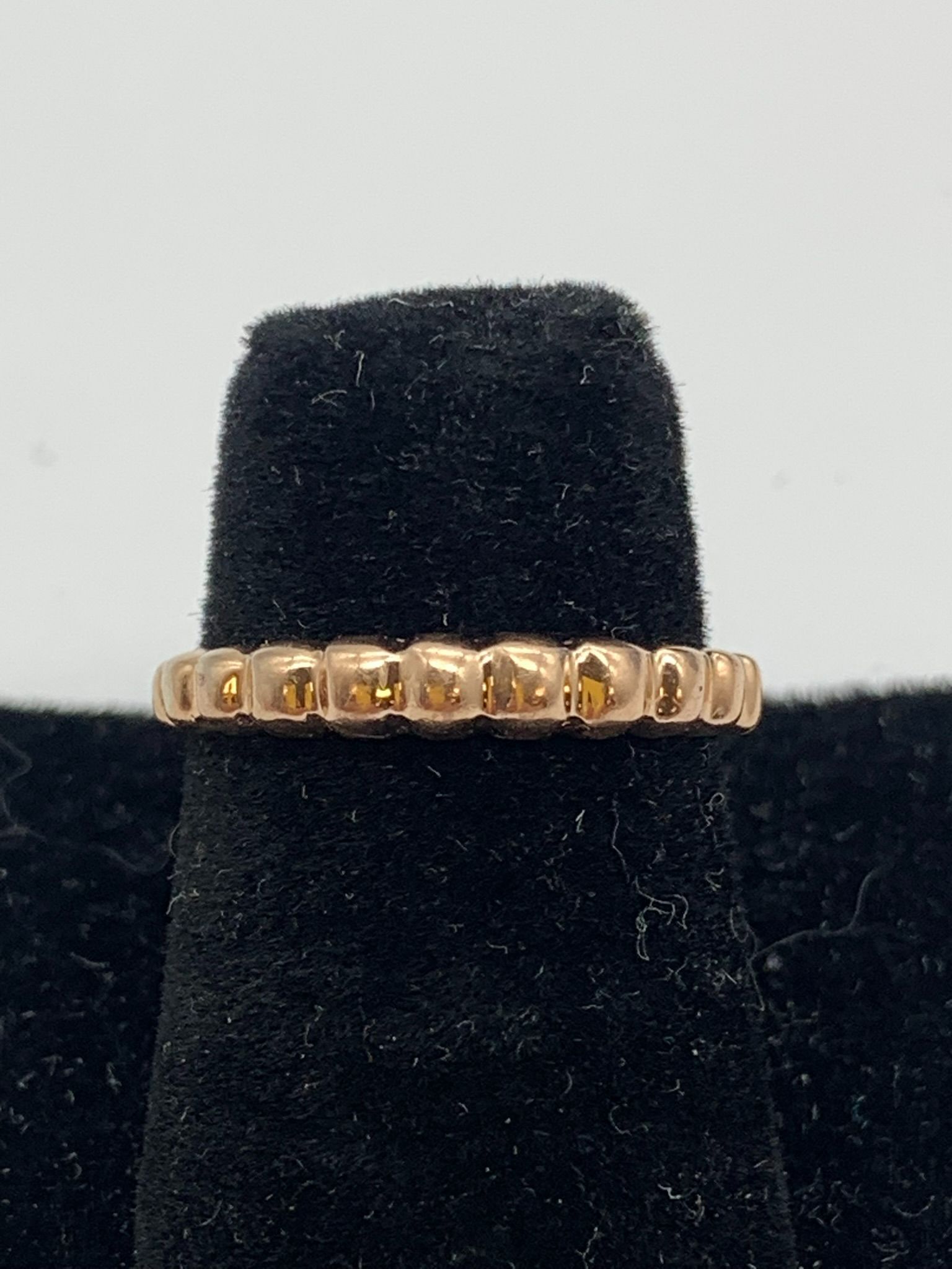 Rose gold ring #16710