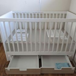 Baby Crib With Perfect Drawer (IKEA) $85 