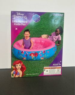 Disney Princess Little Mermaid Inflatable Above Ground Kiddie Pool