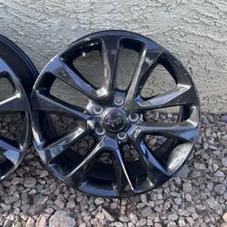 Full Set Of 20” X 12.5 Black Wheels