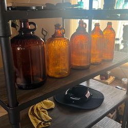 Vintage Amber Bottles