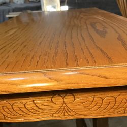 Classic Farm House Dining Set With Chairs And Leaf 