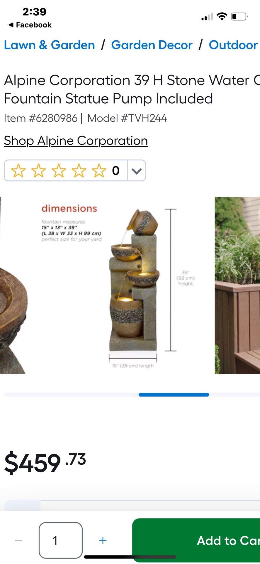 Outdoor Jar Tiered Fountain