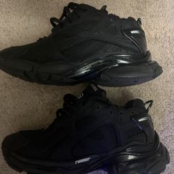 Matte Black Balenciaga Runners 