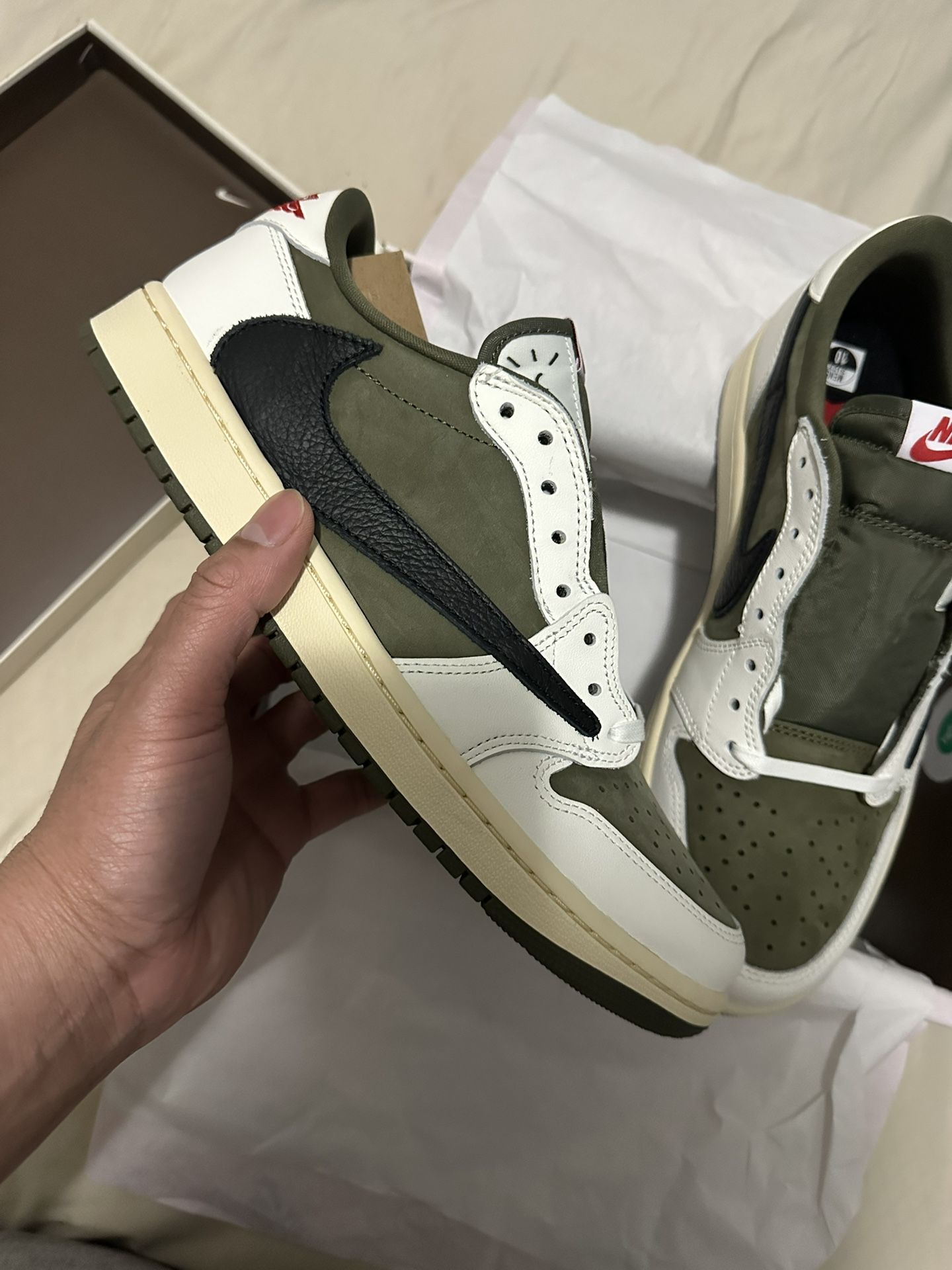 Jordan 1 Low Travis Scott DS Size 10 Men With Proof Of Purchased From SNKRS!
