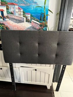 Twin headboard grey