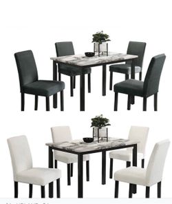 Dining table set with chairs