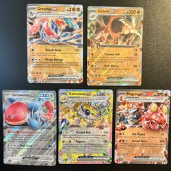 5 Pokemon Greninja Ex #106 Golem Ex #76 Magcargo Ex #29 Galvantula Ex #51 Orthoworm Ex #110