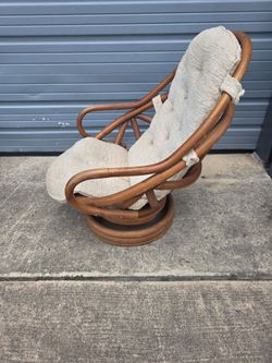 Pre-owned rattan rocker recliner,  $200