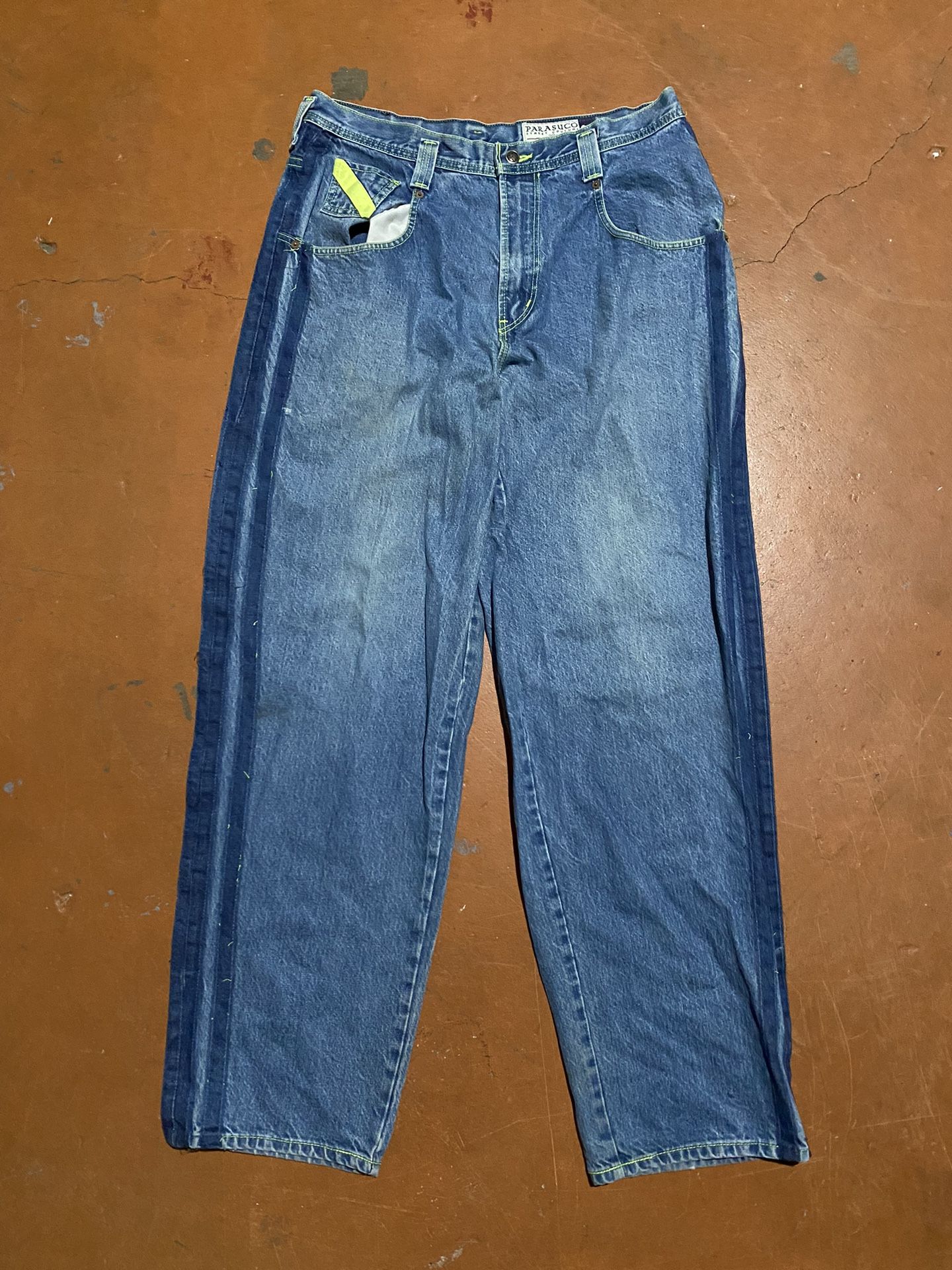 Y2K Parasuco Neon Baggy Jeans