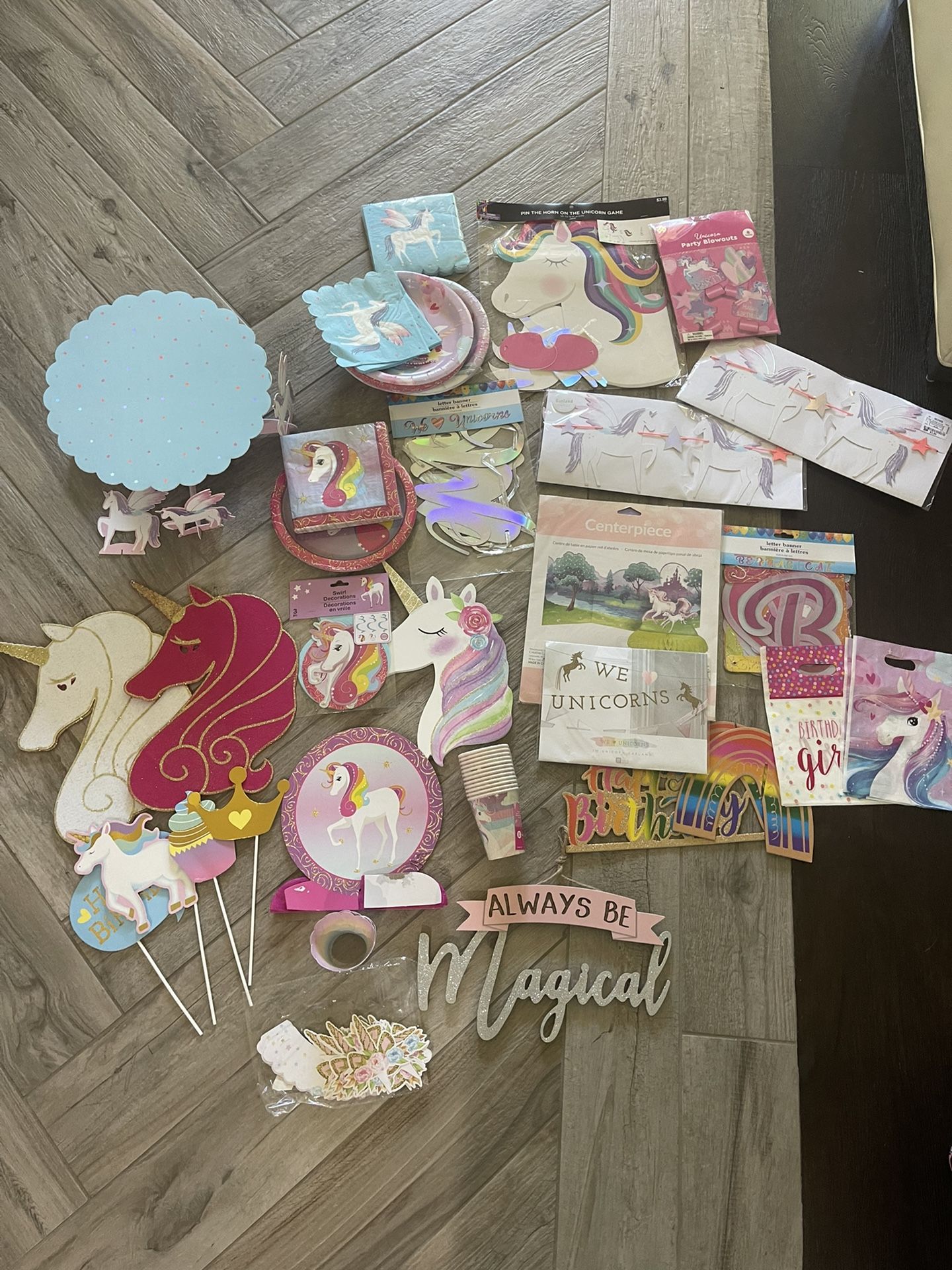 Unicorn Party Decor/supplies