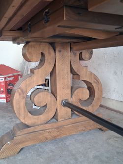Rustic dining room table
