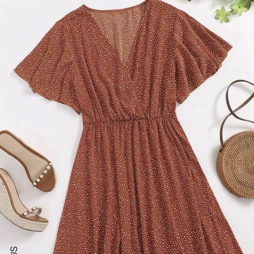 shein summer dresses sale SXY Vacation Beach BOHO Women's Random Print Simple Daily Hawaiian Summer Dress Sundress;Summer Court Style Floral Ruffle Dress Ballet Shein / Shien Curve And