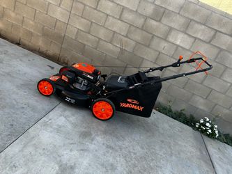 Best Seller Shop YARDMAX 22 in. 201 cc SELECT PACE 6 Speed CVT High Wheel RWD 3-in-1 Gas Walk Behind Self Propelled Lawn Mower