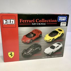 TOMICA FERRARI COLLECTION SET OF 488 SPIDER SF90 STRADALE LAFERRARI APERTA ROMA
