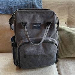 Gray Diaper Bag/backpack