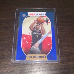 20-21 Panini Hoops #163 Hyper Blue Zion Williamson RC