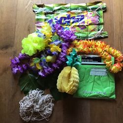 Aloha Party Pack/ Includes Table Skirt/Leigh’s/ Netting/etc 