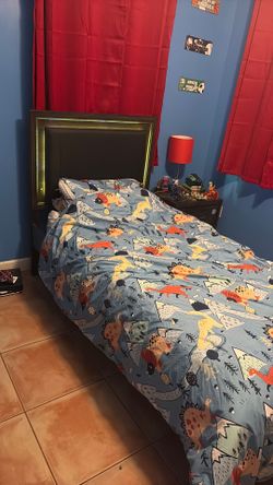 Twin bed with nightstand for sale