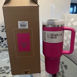 Hot Pink 40oz Stanley Tumbler 