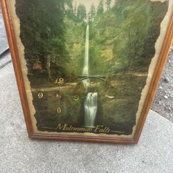 Vintage Multnomah Falls Waterfall Oregon Wall Art Decor 