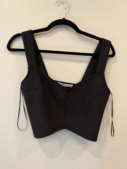 New tags black Abercrombie crop top