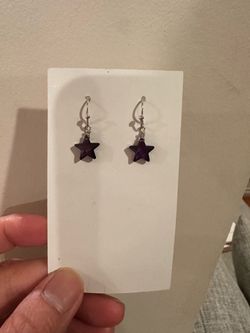 Purple Star earring