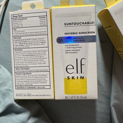 e.l.f Suntouchable! Invisible Sunscreen SPF35 & Primer $10 each