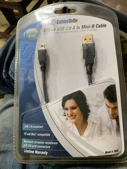 Ultima USB 2.0. A To Mini -B Cable