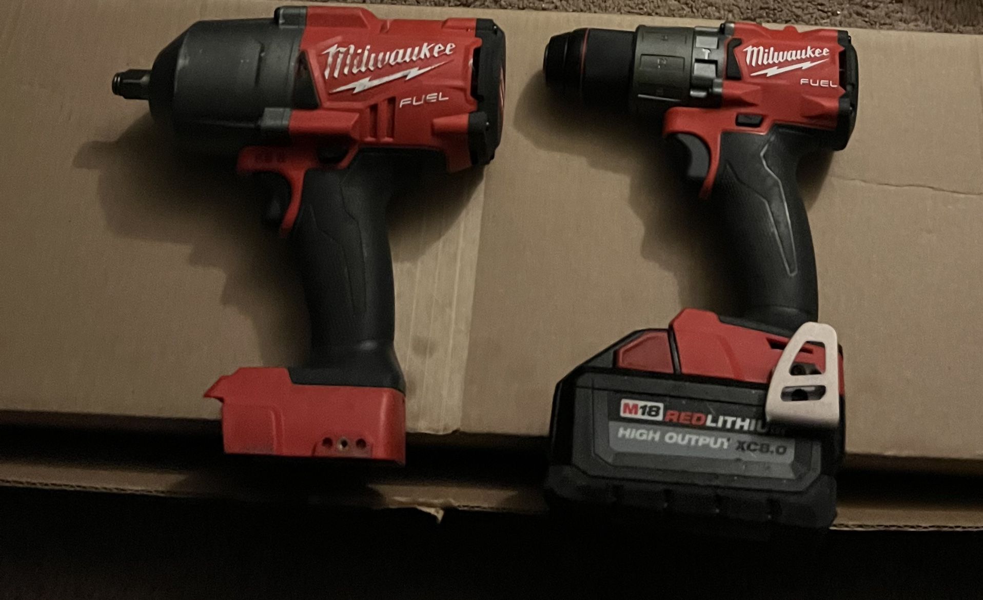 Milwaukee High Torque Half Inch and Milwaukee Drill And Milwaukee Stubby Impact