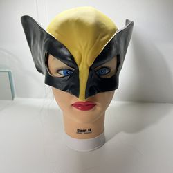 Marvel X-Men Wolverine Disguise Black/Yellow Mask Cosplay Halloween 2004 Rare