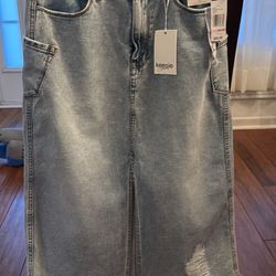 Maxi Skirt Y2K- Denim 