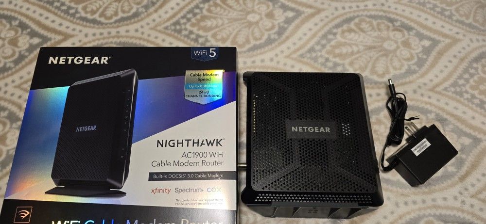 Nighthawk Modem Router Model AC1900 WiFi