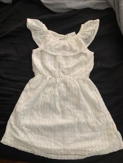 Kids Girls White Dress Size 4-6