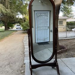 Vintage 2 Legged Swivel Mirror